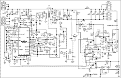 Figure 1.  Circuit diagram of 2.5V, 20A, isolated voltage-mode forward converter using the MAX8541.
