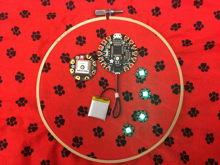 Figure 2. Wearable dog tracker system.
