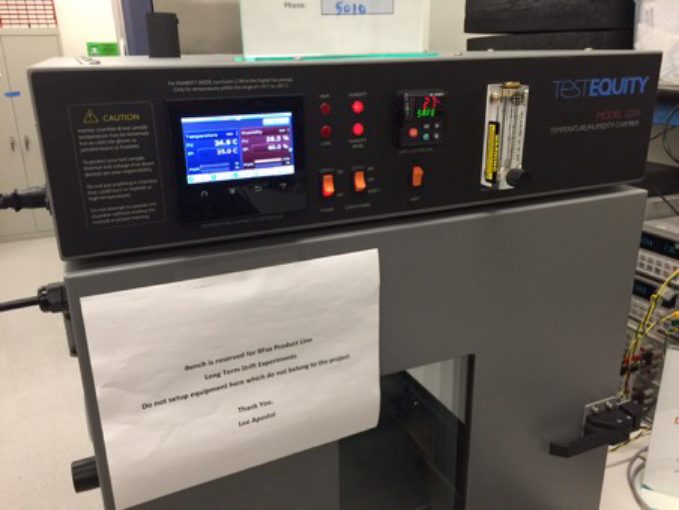 Figure 2. Long-term drift environmental chamber.