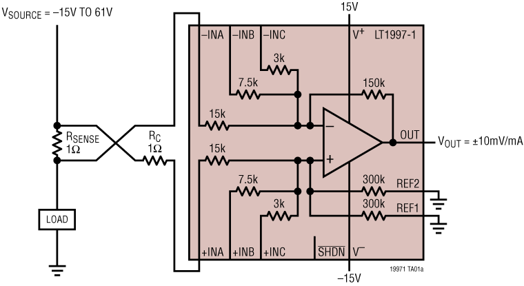 LT1997-1 Application Circuit