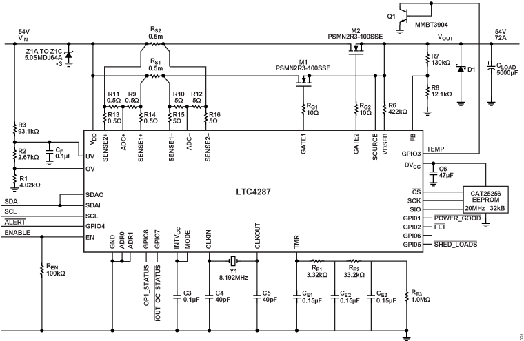 LTC4287 Typical Appication