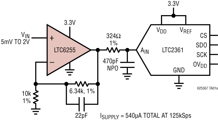 LTC6255-6256-6257 Application Circuit