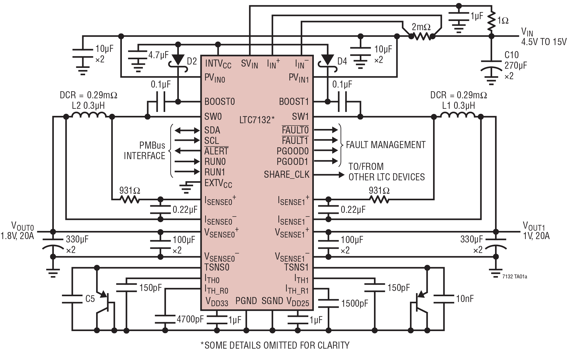 LTC7132 Application Circuit