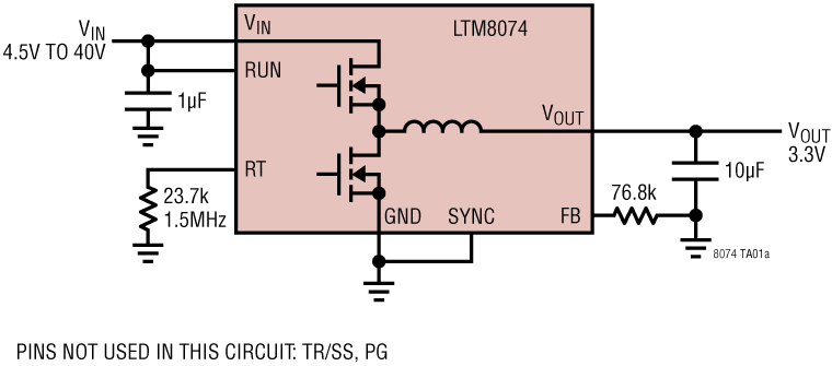LTM8074 Application Circuit