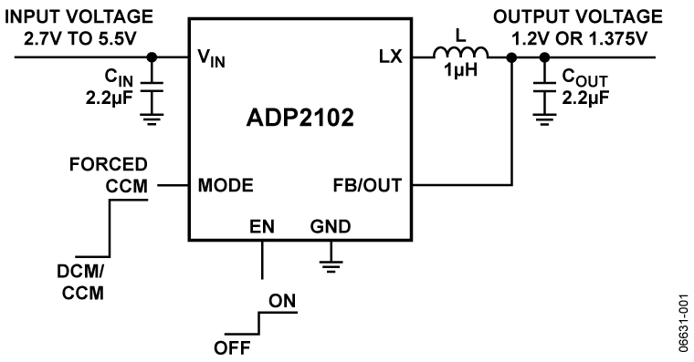ADP2102 Circuit Diagram