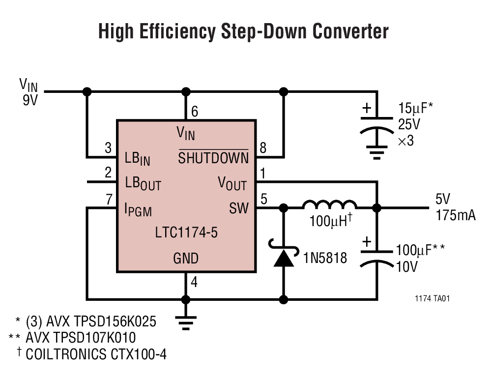 High Efficiency Step-Down Converter