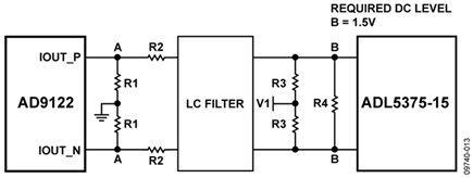 Recommended Passive Level-Shifting Network