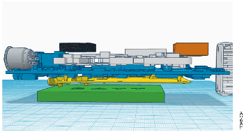 3D Mechanical Assembly Drawing of the ADRV-PACKRF