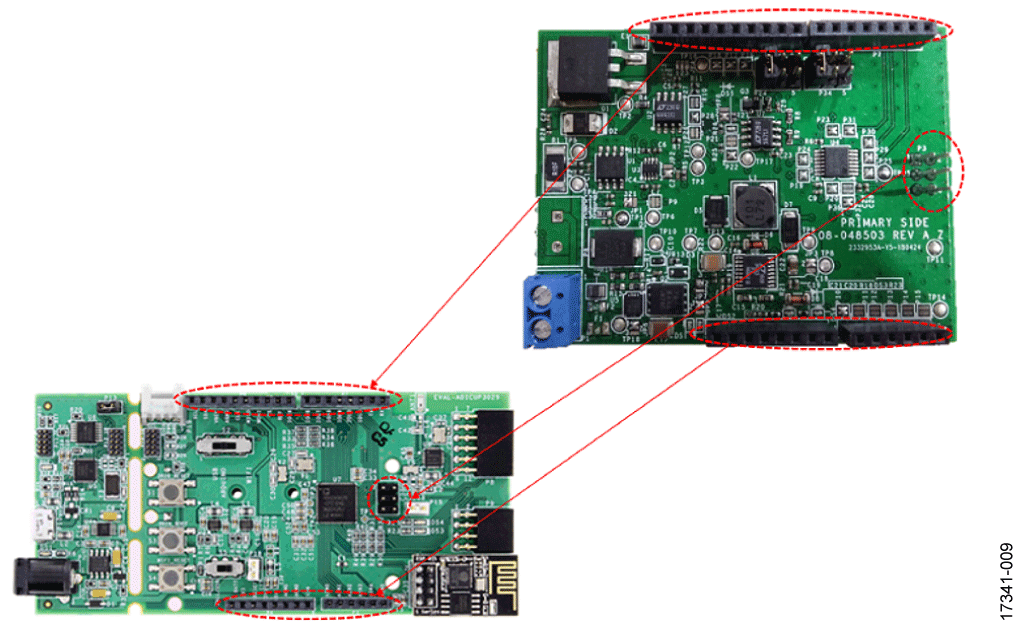 Connection Between EVAL-CN0415-ARDZ and EVAL-ADICUP3029 Boards