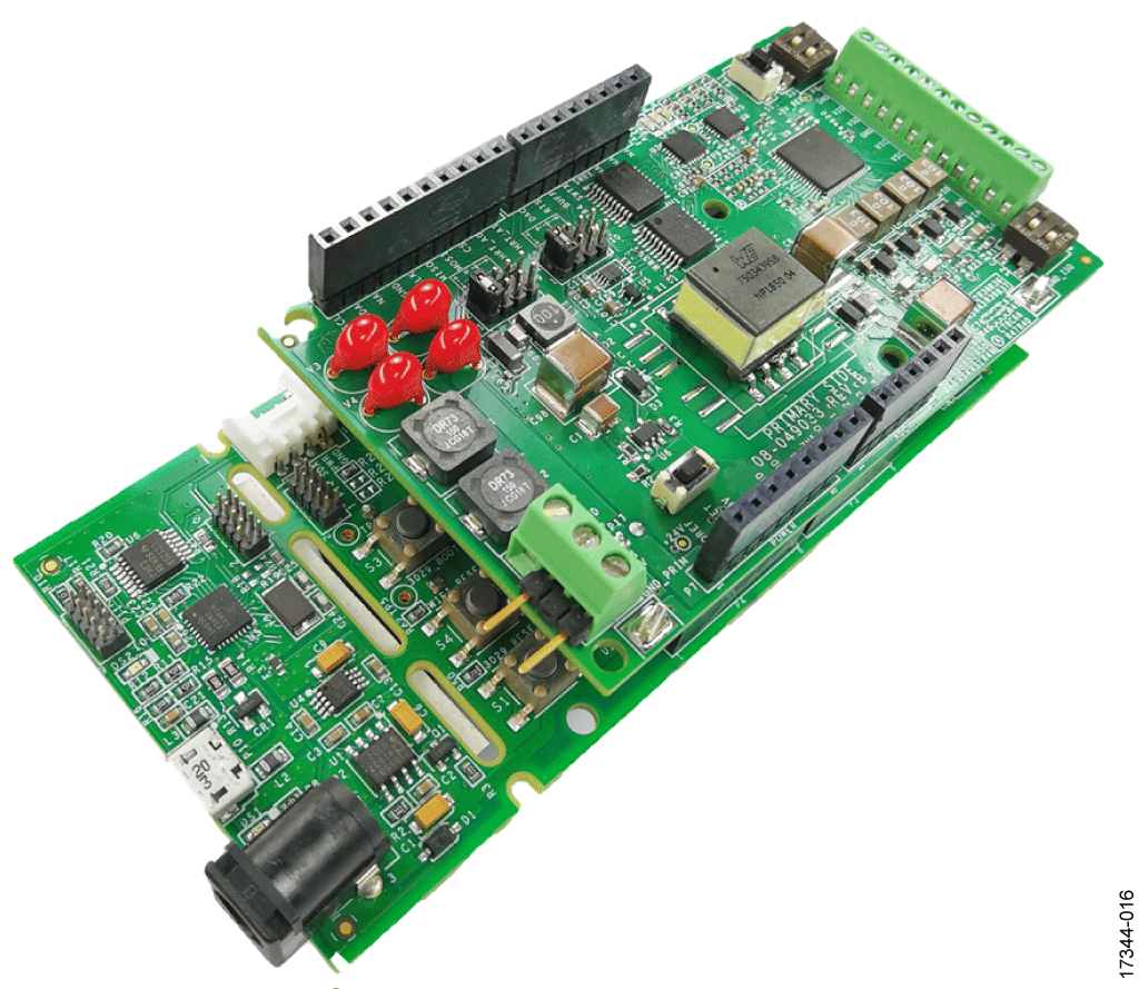 EVAL-CN0418-ARDZ Board Attached to EVAL-ADICUP3029