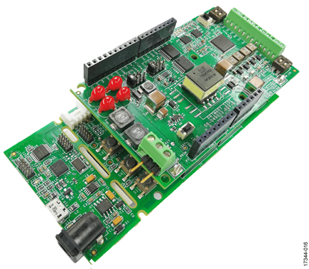 EVAL-CN0418-ARDZ Board Attached to EVAL-ADICUP3029