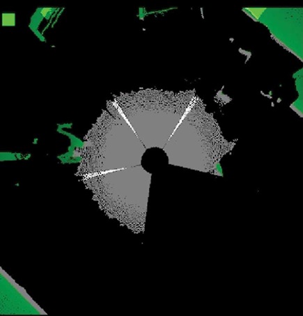 Figure 6. Combined top view of four TOF modules.