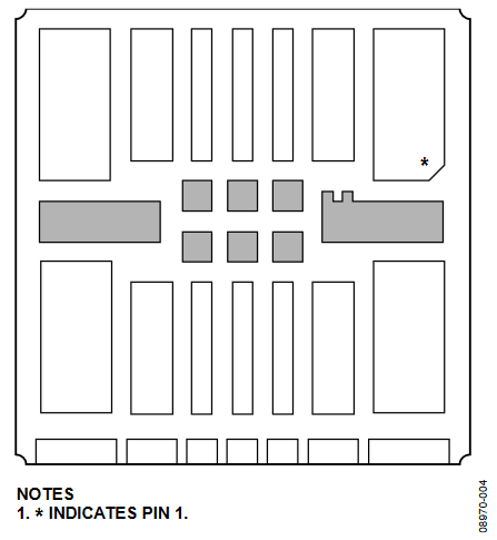 Figure 4. Backside of CVMP. (The pads shaded in gray are test points. Do not connect these test points electronically.)
