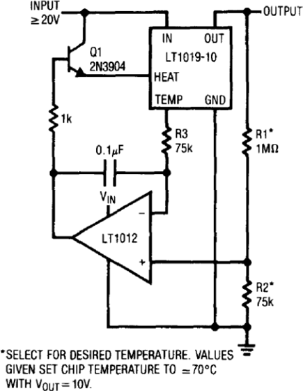 Figure 66. 10V Output, Temperature Stabilized Reference.