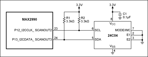 Figure 1. MAX2990 hardware configuration used in this example.