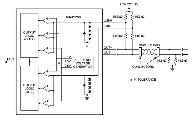 Figure 1. Original line fault detection circuit.