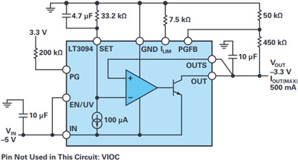 −3.3 V output low noise solution