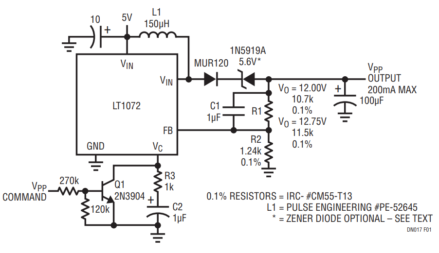Figure 1. Basic Flash Memory VPP Pulse Generator.