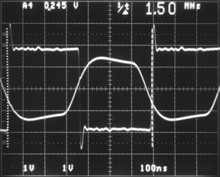1.5MHz Square Wave Input and Equalized Response