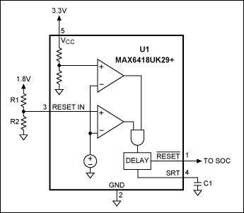 Figure 1. Provide your µP or SoC with a clean reset pulse using this circuit.