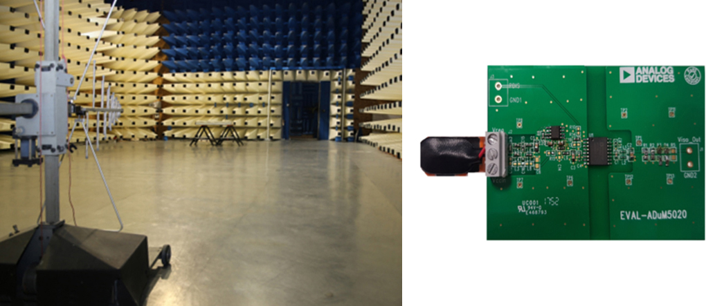 10 m chamber image and evaluation PCB