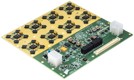 Figure 1. A planar phased array front-end prototyping board (component side).
