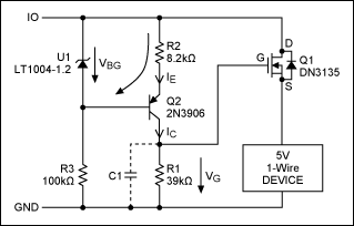Figure 7. Protection circuit with bandgap reference.