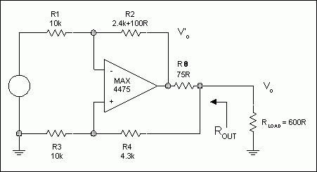 Figure 4. Example 1 (Power supply decoupling not shown for clarity.)