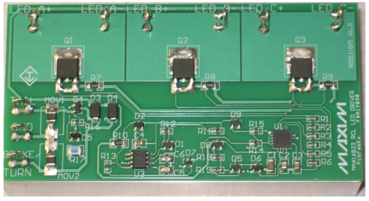 Figure 1. PCB and attached heatsink.
