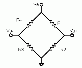 Diagram of a basic wheatstone bridge