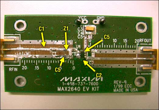 Figure 15. LNA input and output matching network for 315MHz application.