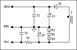 Figure 1. A typical discrete approach to generate negative reference voltage