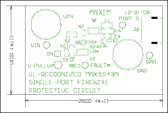Figure 3. Single-port PCB top legend