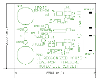 Figure 6. Dual-port PCB top legend