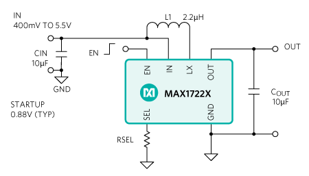 Figure 3. Boost converter application diagram.