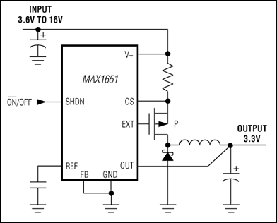 MAX1649, MAX1651: Typical Operating Circuit