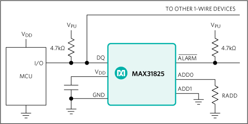 MAX31825: Typical Application Circuit