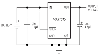 MAX1615, MAX1616: Typical Operating Circuit