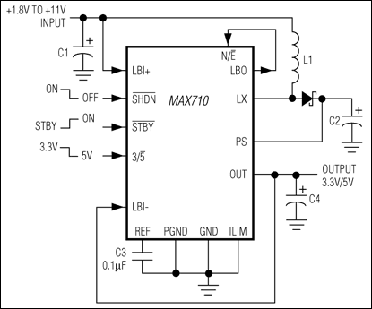 MAX710, MAX711: Typical Operating Circuit