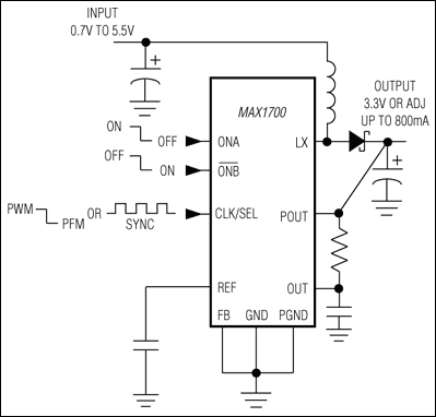 MAX1700, MAX1701: Typical Operating Circuit