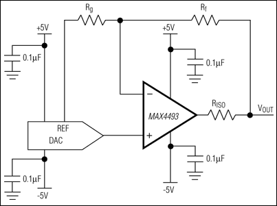 MAX4493, MAX4494, MAX4495: Typical Operating Circuit