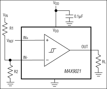 MAX9021, MAX9022, MAX9024: Typical Operating Circuit