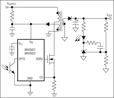 MAX5021, MAX5022: Typical Operating Circuit
