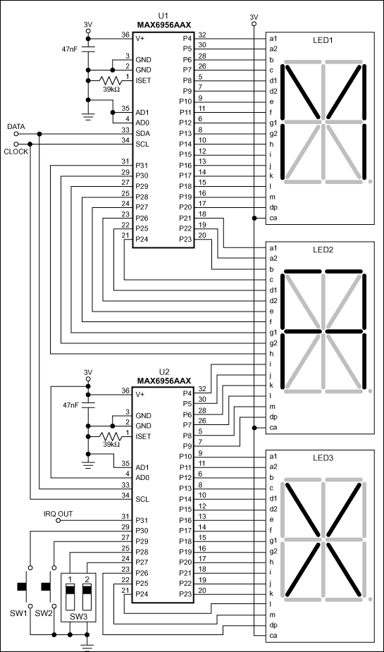 MAX6956: Typical Operating Circuit