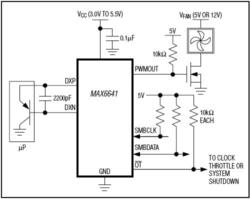 MAX6641: Typical Application Circuit