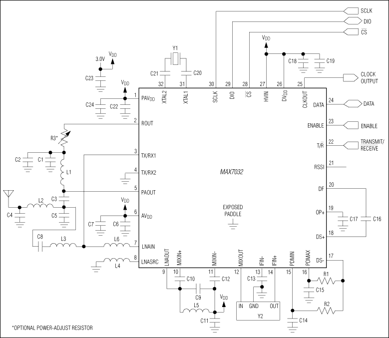 MAX7032: Typical Application Circuit