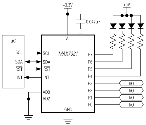 MAX7321: Typical Operating Circuit
