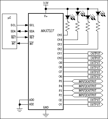 MAX7327: Typical Application Circuit