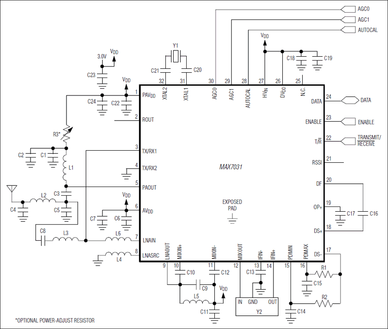 MAX7031: Typical Application Circuit