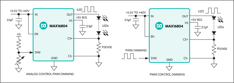 MAX16804: Simplified Diagrams